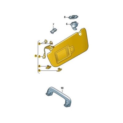 Sonnenblende links schwarz Audi Q8 4M8857551A YW5