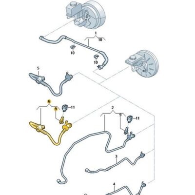 Unterdruckschlauch Rückschlagventil Audi Seat Skoda VW 5Q0612041AR