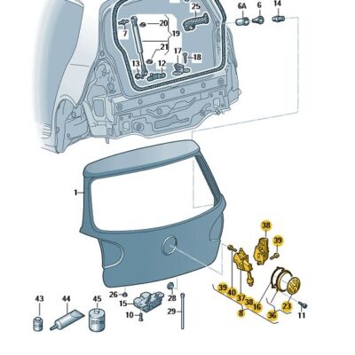 Betätigung mit Mikroschalter Rückfahrkamera VW Golf 5K0827469ASULM