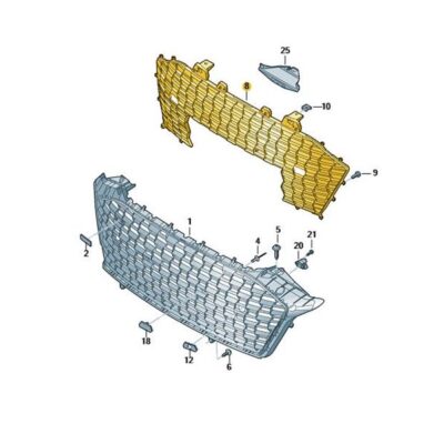 Abdeckung für Kühlergrill Frontgrill Audi R8 Spyder 4S0853037G