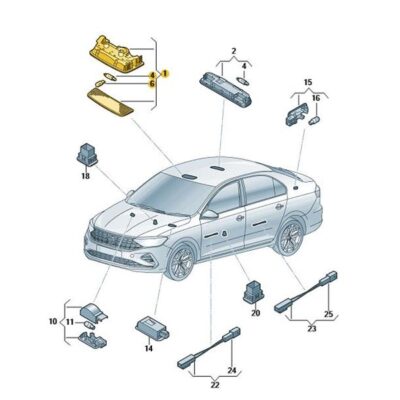 Innenleuchte Leseleuchte Leuchte VW Amarok 3B0947105C 9B9