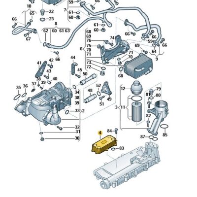 Ölkühler Audi R8/Spyder 07L117021M