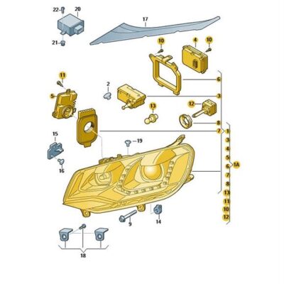 Scheinwerfer vorne rechts VW Touareg 7P1941752