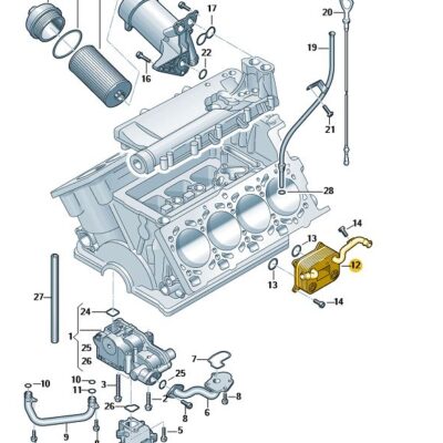 Ölkühler Audi A4 A6 079117021M