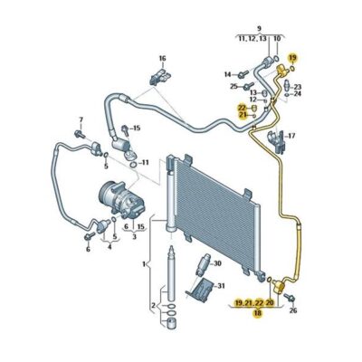 Kältemittelrohr Rohr Schlauch Seat Mii Skoda Citigo VW UP 1S0820741B