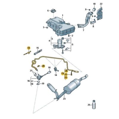 Förderleitung für Reduktionsmittel VW T6 7E0131983H