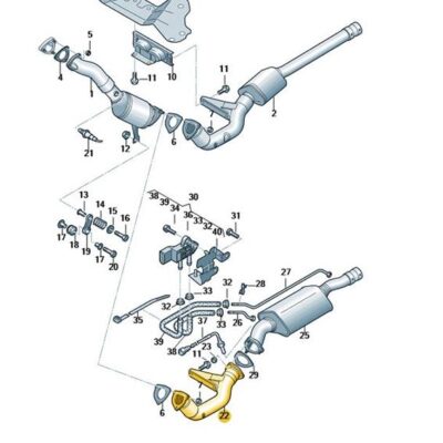 Abgasrohr Audi A6 4F0254300S