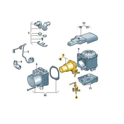 Brennkammereinsatz Standheizung Audi Seat Skoda VW 1K0261433