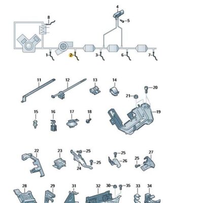 Abgastemperatursensor Sensor Abgastemperatur Audi A6 A7 Q5 05L906088T