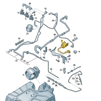 Ventil 14,5MM Audi A4 A5 A6 06E133781B