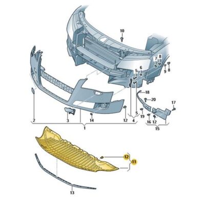 Schliesteil unten Audi A8 2010>>2013 4H0807611A
