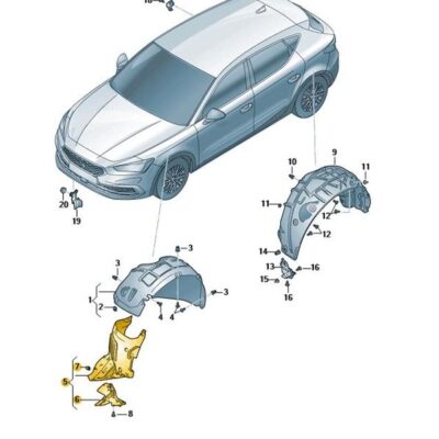 Radspoiler vorn links Cupra Formentor 5FF854815G