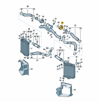 Drosselklappe Audi A8 Q7 Q8 VW Touareg 057145950H