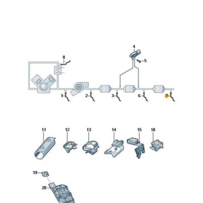Lambdasonde NOX Sensor Skoda Kodiaq VW Tiguan Touran 04L907807GH