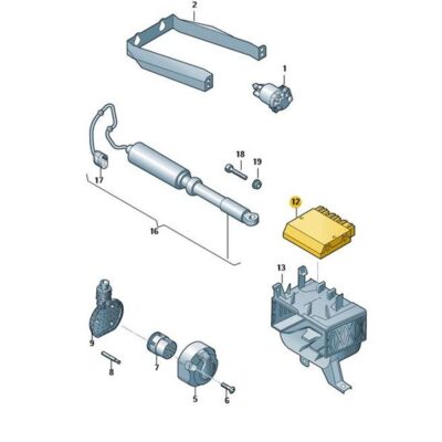 Steuergerät für Anhängererkennung Audi A8 Q7 4E0907383J