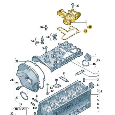 Ölabscheider Kurbelgehäuseentlüftung Audi Seat Skoda VW 06H103495AJ