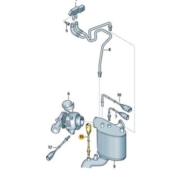 Abgastemperatursensor Sensor VW CC Passat 03L906088CJ