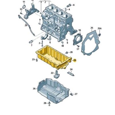 Ölwanne Motorölwanne Audi A4 A5 03L103603K