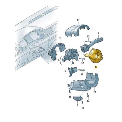 Schleifring Rückstellring Audi A4 A6 A8 Q7 4E0953541B