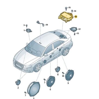Tieftonlautsprecher Lautsprecher Tür hinten Audi A3 RS3 8V0035412C