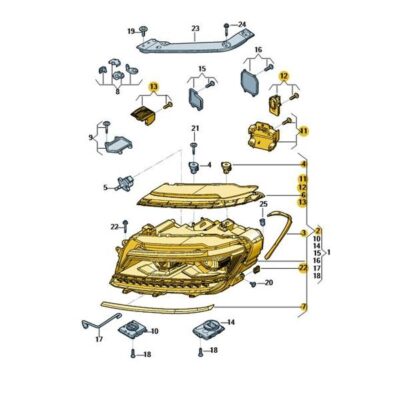LED Scheinwerfer vorne links VW Tiguan Allspace 5NN941113C