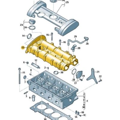 Zylinderkopfhaube Nockenwellengehäuse Audi Seat W 036103473AN