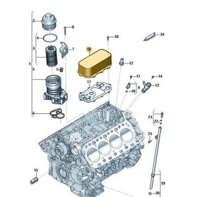 Ölkühler Audi A8 Q7 Q8 0P2117015