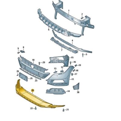 Spoiler satinschwarz VW Arteon 3G8805903 9B9