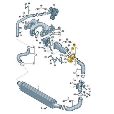 Drosselklappe Audi A8 Q7 Q8 VW Touareg 059145950AF