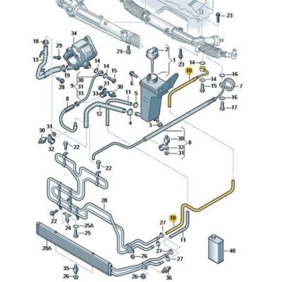 Rücklaufschlauch Servoleitung Servoschlauch Audi A4 8E1422891AK