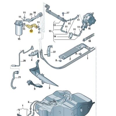 Kraftstoffleitung Kraftstoffrohr Audi Seat Skoda VW 1K0130307L