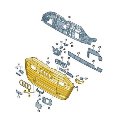 Kühlergrill Frontgrill Audi A6 4K0853651B RN4