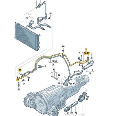 Öldruckleitung Rohr Getriebe Audi A4 A5 8K0317818CL
