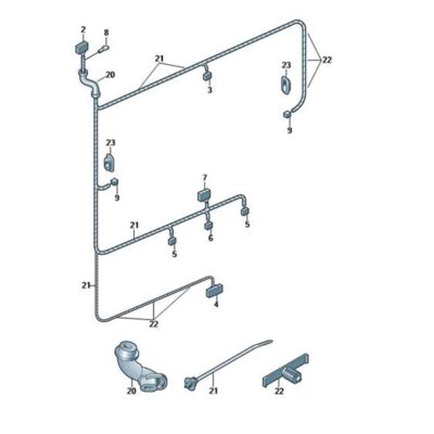 Kabelbaum Leitungssatz Heckklappe Skoda Fabia 5J9971147B