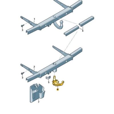 Kugelkopf Anhängerkupplung VW T6 3C0803902A