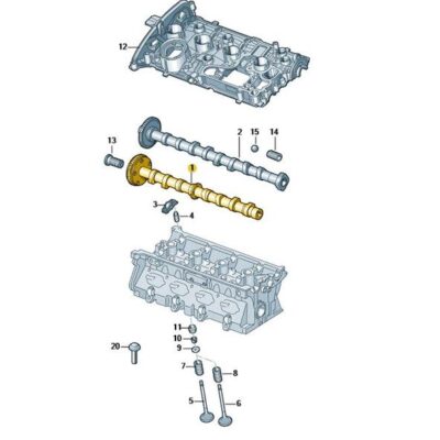 Nockenwelle Einlass Audi Skoda VW 06L109021S