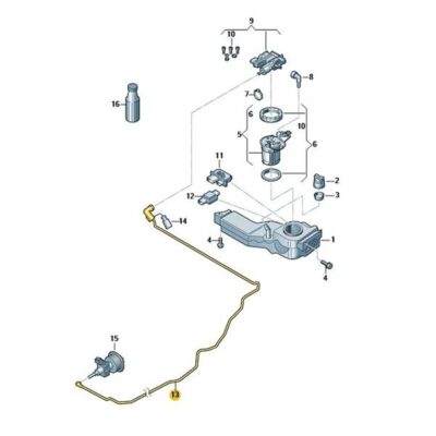 Förderleitung für Reduktionsmittel Alhambra VW Sharan 7N0131983D