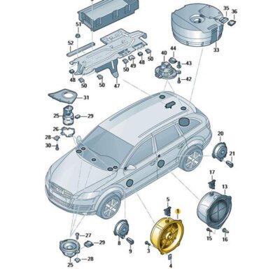 Lautsprecher Mittel-/Tiefton vorne Audi Q7 4L0035415A