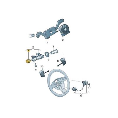 Zündanlassschalter Schalter Seat VW 7E0905865