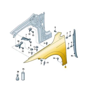 Kotflügel vorn links unlackiert VW Golf 8 5H0821021F