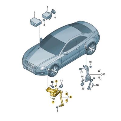 Niveausensor Leuchtweitenregulierung rechts Audi Q5 8R0941286F