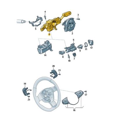 Lenkstockkombinationsschalter Seat Ibiza VW Polo 2Q0953513R IGI