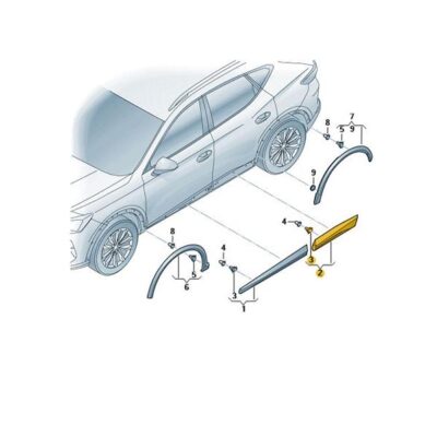 Abdeckung für Tür links hinten Cupra Formentor 5FF854949B GRU