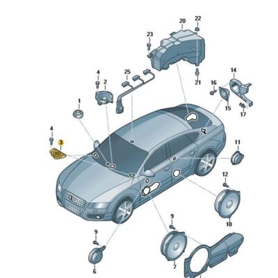 Lautsprecher vorn Audi A6 A7 4H0035399