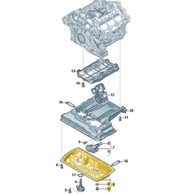 Ölwanne Motorölwanne Unterteil Audi A4 A5 A6 A7 Q5 06M103602P