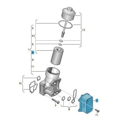 Ölkühler Audi Seat Skoda VW 03L117021C