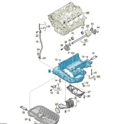 Ölwanne Motorölwanne-Oberteil Audi A4 A5 A6 A7 A8 Q5 059103603FE