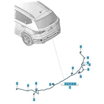 Kabelbaum Leitungssatz hinten Seat Ateca 575971194F