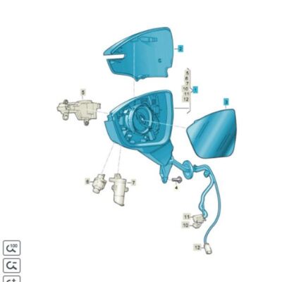 Set Außenspiegelgehäuse rechts Seat Tarraco 5FJ857508AT9B9