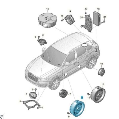 Lautsprecher Tieftonlautsprecher Mitteltöner Audi Q5 8R0035415C